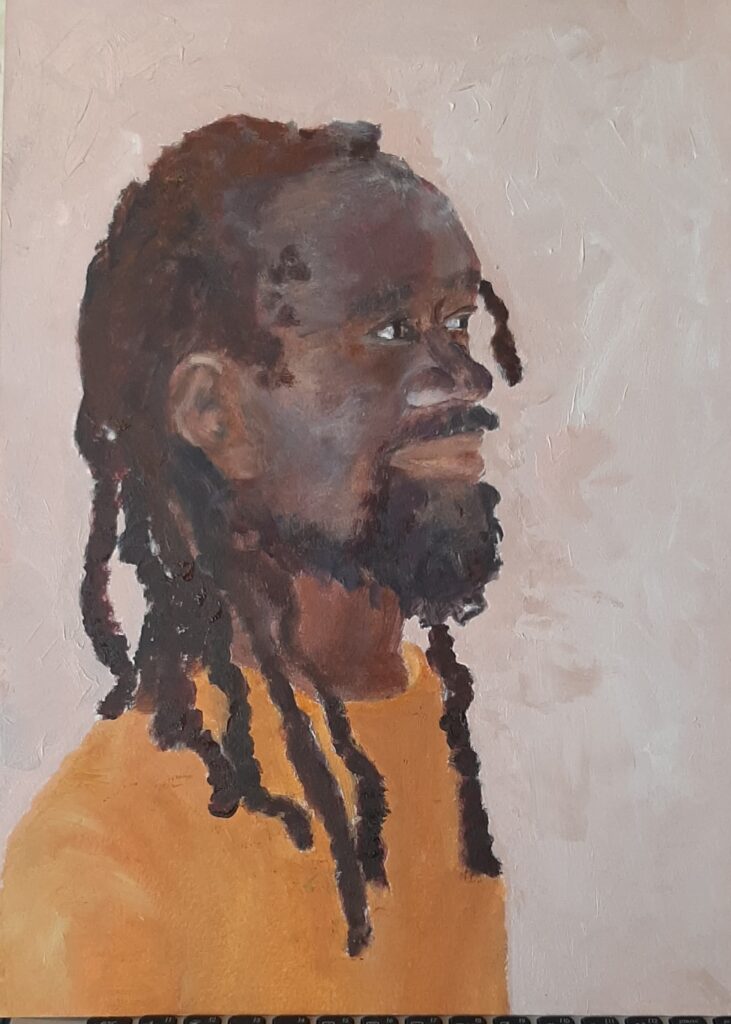 The Smile - portrait in oil - Mona Sadek Portraits